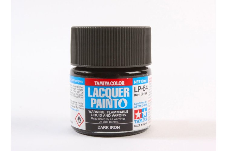 Tamiya LP-54 Dark Iron - Matt - Lacquer Paint - 10ml - Tam82154 xs 1 - TAM82154-XS