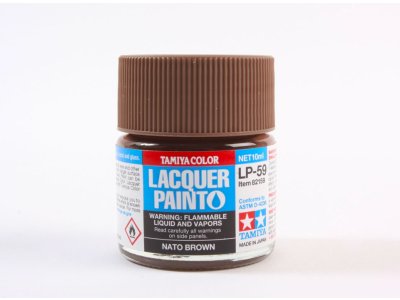 Tamiya LP-59 NATO Brown - Matt - Lacquer Paint - 10ml - Tam82159 xs 1 - TAM82159-XS