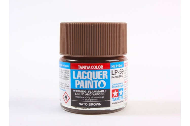 Tamiya LP-59 NATO Brown - Matt - Lacquer Paint - 10ml - Tam82159 xs 1 - TAM82159-XS