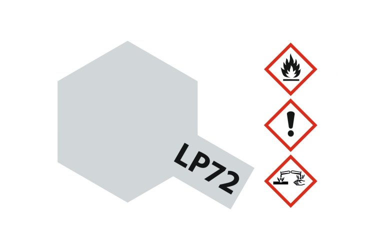 Tamiya LP-72 Mica Silver - Gloss - Lacquer Paint - 10ml - Tam82172 xs 2 - TAM82172-XS