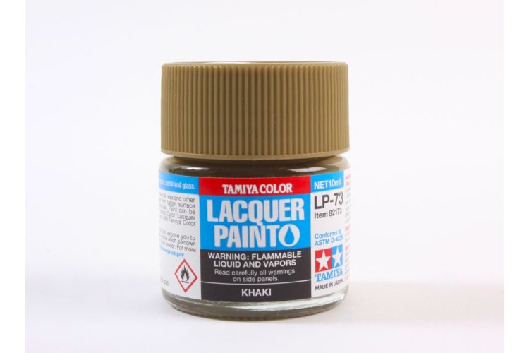 Tamiya LP-73 Khaki - Matt - Lacquer Paint - 10ml - Tam82173 xs 1 - TAM82173-XS