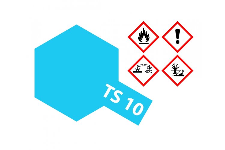 Tamiya TS-10 French Blue - Gloss - Acryl Spray - 100ml - Tam85010 2 - TAM85010