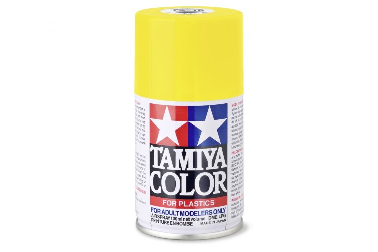 Tamiya TS-16 Yellow - Gloss - Acryl Spray - 100ml - Tam85016 1 - TAM85016