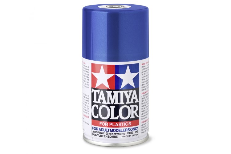 Tamiya TS-19 Blue - Metallic - Gloss - Acryl Spray - 100ml - Tam85019 1 - TAM85019