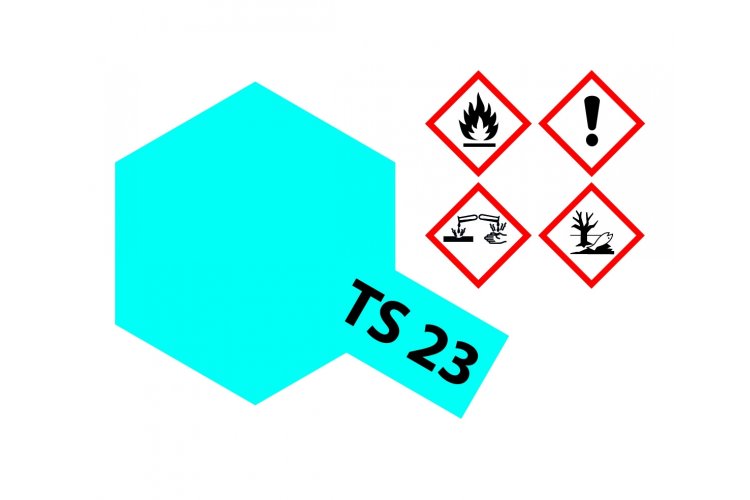 Tamiya TS-23 Light Blue - Gloss - Acryl Spray - 100ml - Tam85023 2 - TAM85023