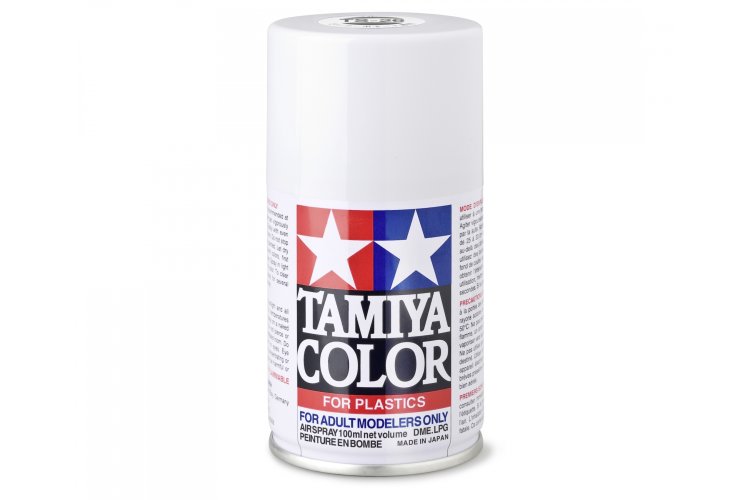 Tamiya TS-26 White - Gloss - Acryl Spray - 100ml - Tam85026 1 - TAM85026