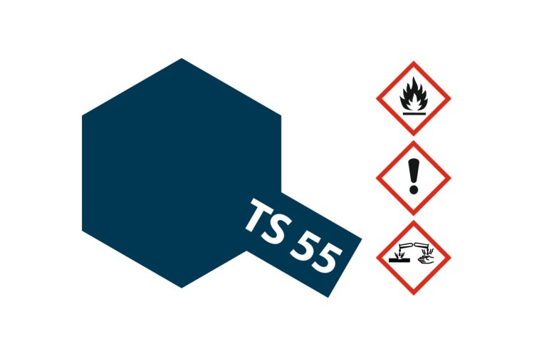 Tamiya TS-55 Dark Blue - Gloss - Acryl Spray - 100ml - Tam85055 2 - TAM85055