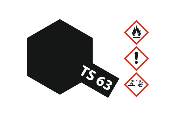 Tamiya TS-63 NATO Black - Matt - Acryl Spray - 100ml - Tam85063 2 - TAM85063