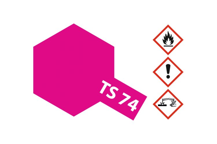 Tamiya TS-74 Clear Red Transparent - Gloss - Acryl Spray - 100ml - Tam85074 2 - TAM85074