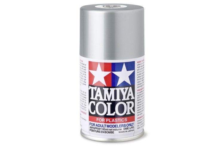 Tamiya TS-83 Silver - Metallic - Gloss - Acryl Spray - 100ml - Tam85083 1 - TAM85083