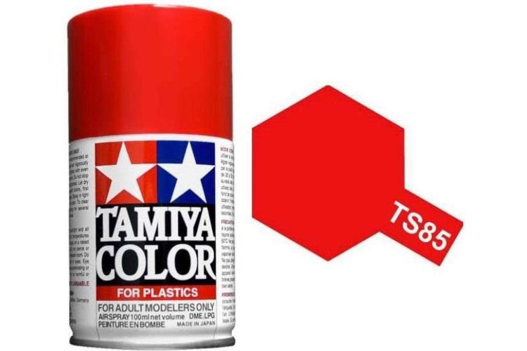 Tamiya TS-85 Brilliant Ferrari Mica Red - Gloss - Acryl Spray - 100ml - Tam85085 - TAM85085