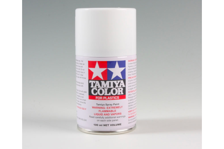 Tamiya TS-101 Base White - Primer - Gloss - Acryl Spray - 100ml - Tam85101 1 - TAM85101