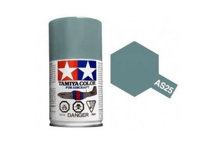 Tamiya AS-25 Donker Ghost Grijs - Matt - Acryl Spray - 100ml - Tam86525 1 - TAM86525