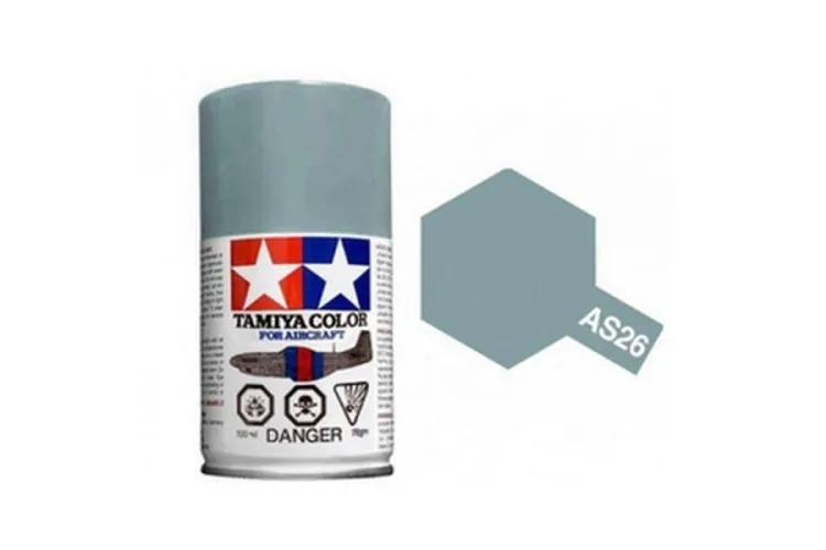 Tamiya AS-26 Licht Ghost Grijs - Matt - Acryl Spray - 100ml - Tam86526 1 - TAM86526
