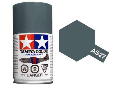 Tamiya AS-27 Flat Gunship Grijs 2 - Matt - Lak Spray - 100 ml - Tam86527 1 - TAM86527