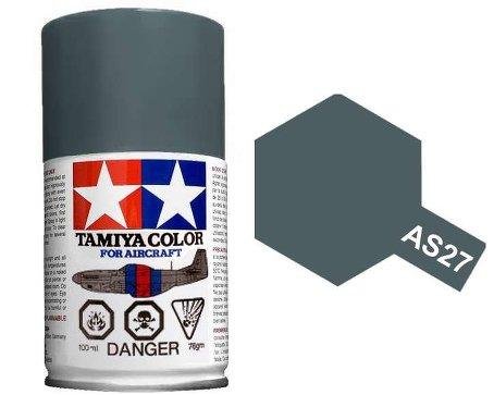 Tamiya AS-27 Flat Gunship Grijs 2 - Matt - Lak Spray - 100 ml - Tam86527 1 - TAM86527
