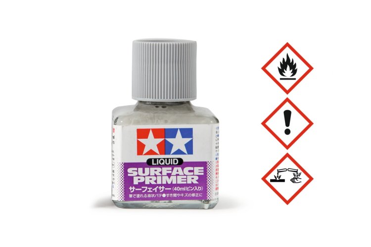 Tamiya 87075 Liquid Surface Primer - Grey - 40ml - Tam87075 - TAM87075