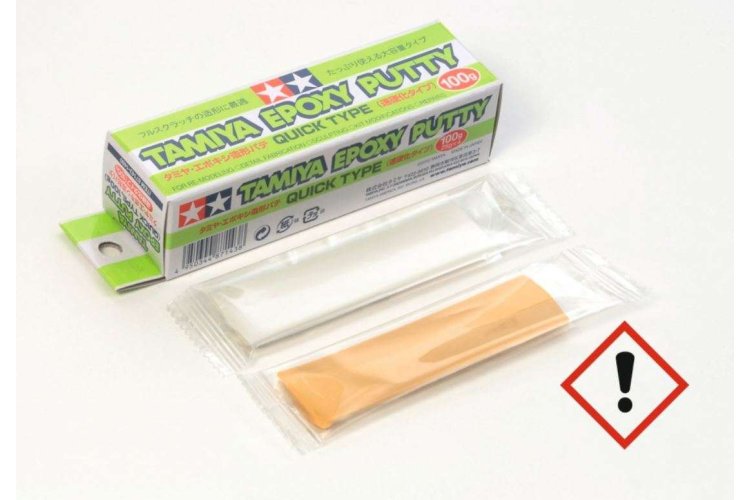 Tamiya 87143 Epoxy Putty - Quick Type - 100 gram - Tam87143 1 - TAM87143