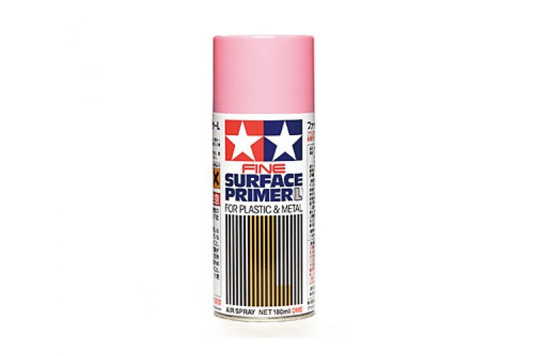 Tamiya 87146 Fine Surface Primer Pink - Acryl Spray - 180ml - Tam87146 1 - TAM87146