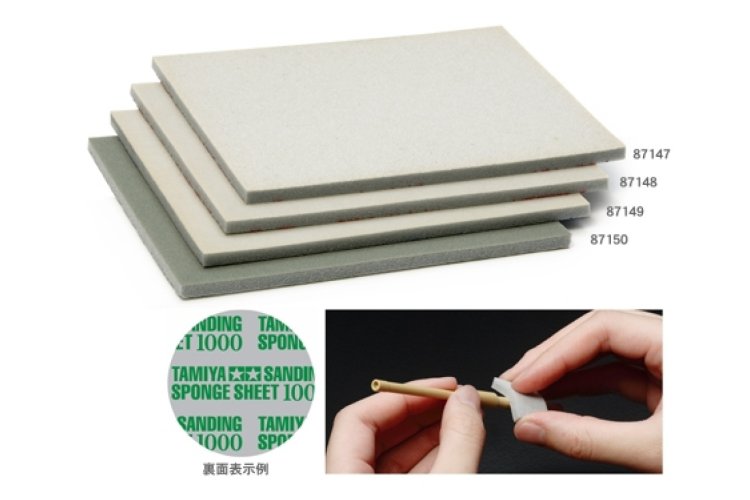 Tamiya 87147 Sanding Sponge Sheet #400 - Tam87147 xs - TAM87147-XS