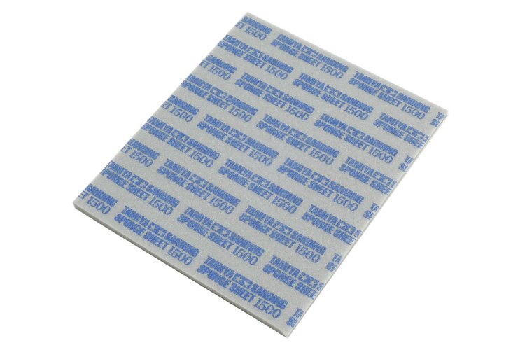 Tamiya 87150 Sanding Sponge Sheet #1500 - Tam87150 1 - TAM87150-XS