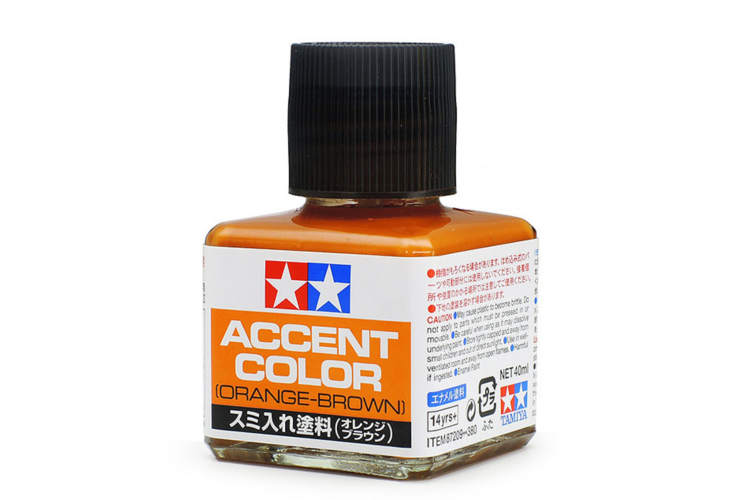 Tamiya 87209 Panel Line Accent Color - Orange Brown - 40ml - Tam87209 1 - TAM87209