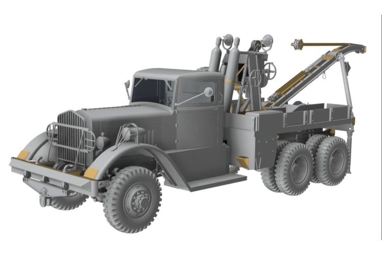 1:35 Thunder Model 35012 Ward LaFrance M1000 Series 4 USA - Heavy Military Recovery Truck - Thm35012 6 - THM35012