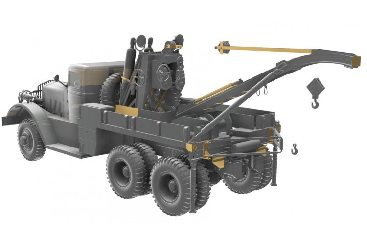 1:35 Thunder Model 35012 Ward LaFrance M1000 Series 4 USA - Heavy Military Recovery Truck - Thm35012 8 - THM35012