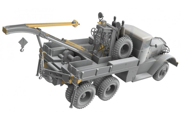 1:35 Thunder Model 35012 Ward LaFrance M1000 Series 4 USA - Heavy Military Recovery Truck - Thm35012 9 - THM35012