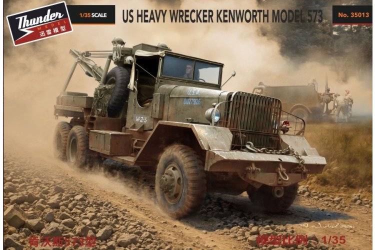 1:35 Thunder Model 35013 US Heavy Wrecker Kenworth Model 573 M1A1 - Amerikaanse Truck - Thm35013 1a - THM35013