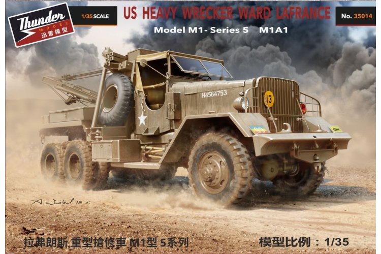 1:35 Thunder Model 35014 US Heavy Wrecker Ward LaFrance Model M1 &ndash; Series 5 M1A1 &ndash; Standard Edition &ndash; American Truck - Thm35014 1 - THM35014