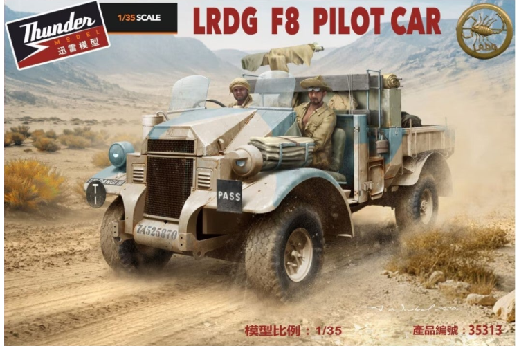 1:35 Thunder Model 35313 LRDG F8 Pilot Car WWII - Britse Verkenningswagen - Thm35313 1 - THM35313