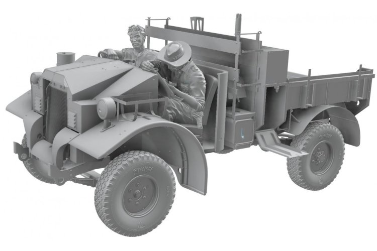 1:35 Thunder Model 35314 LRDG F8 Pilot Car WWII - Limited Bonus Edition - Britse Verkenningswagen - Thm35314 2a - THM35314