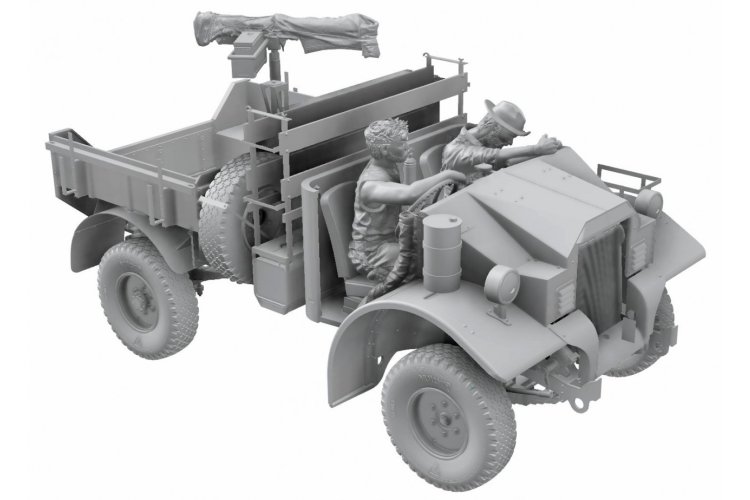 1:35 Thunder Model 35314 LRDG F8 Pilot Car WWII - Limited Bonus Edition - Britse Verkenningswagen - Thm35314 5 - THM35314