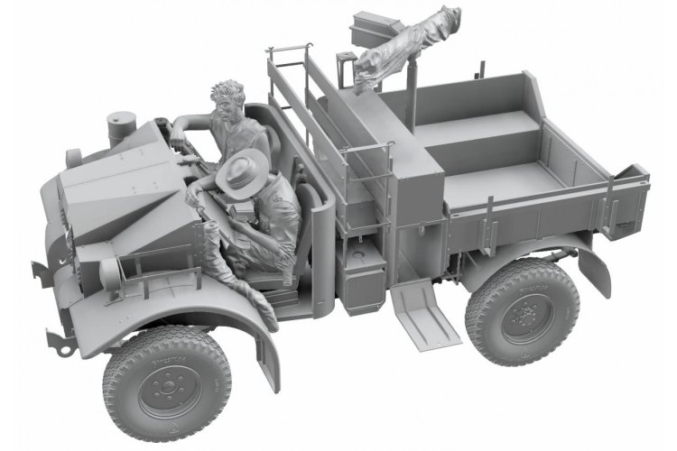 1:35 Thunder Model 35314 LRDG F8 Pilot Car WWII - Limited Bonus Edition - Britse Verkenningswagen - Thm35314 6 - THM35314