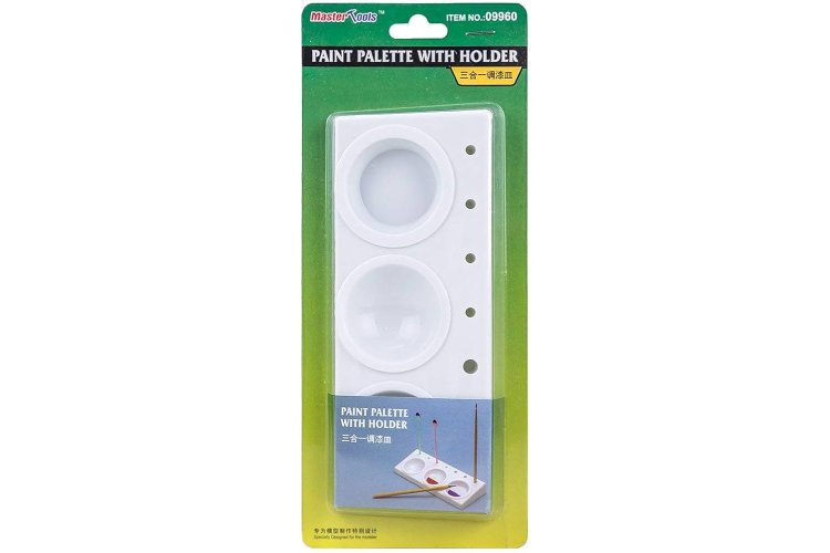 MasterTools 09960 Klein Verfpalet met Houder - Tmt09960 xs 1 - TMT09960-XS