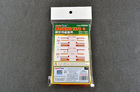 MasterTools 09997 Masking Tape No.2 - 1x 5mm, 1x 8mm en 1x 12mm - Tmt09997 2 - TMT09997