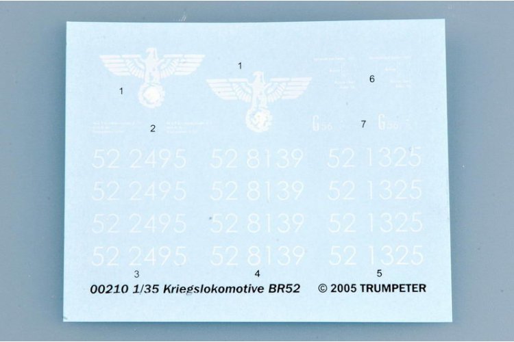 1:35 Trumpeter 00210 Baureihe 52 met Steifrahmentender WWII - Duitse Stoomlocomotief - Tru00210 6 - TRU00210