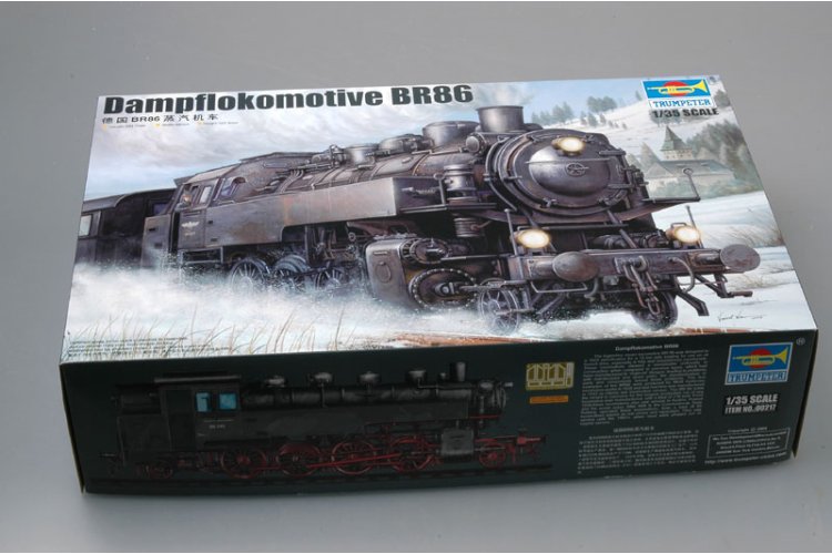 1:35 Trumpeter 00217 Dampflokomotive BR86 WWII - Duitse Stoomlocomotief - Tru00217 2 - TRU00217