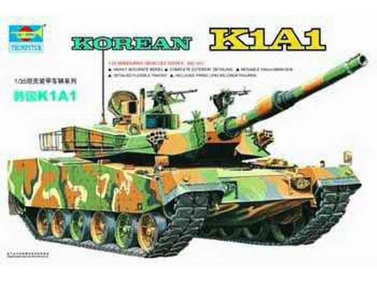 1:35 Trumpeter 00331 K1A1 &ndash; South Korean Main Battle Tank - Tru00331 1 - TRU00331