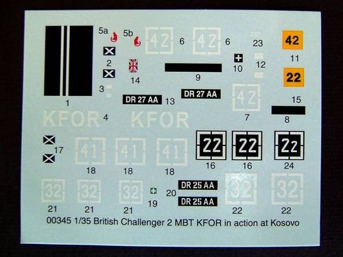 1:35 Trumpeter 00345 Challenger 2 MBT &ndash; KFOR Kosovo with Dozer Blade &ndash; British Main Battle Tank - Tru00345 4 - TRU00345