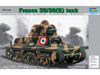1:35 Trumpeter 00351 Hotchkiss 35/38(H) Tank WWII - Franse Lichte Tank - Tru00351 1 - TRU00351