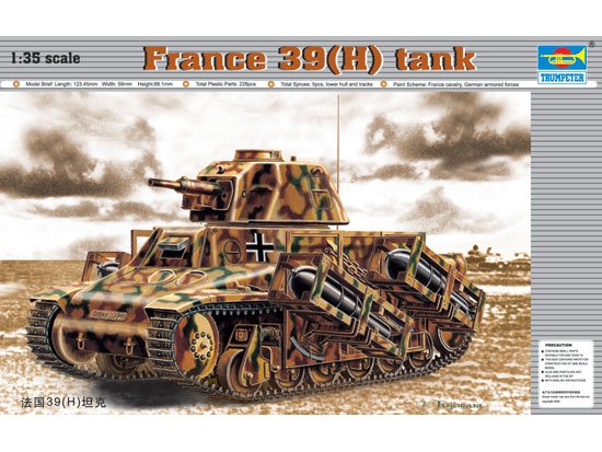 1:35 Trumpeter 00352 Hotchkiss 39(H) auf Becker Conversion WWII - Duitse Tankjager - Tru00352 1 - TRU00352