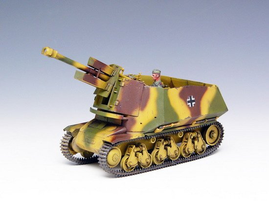 1:35 Trumpeter 00353 39(H) 10,5cm leFH18(Sf.) auf Gesch&uuml;tzwagen Becker Conversion WWII - Duitse Houwitser - Tru00353 12 - TRU00353