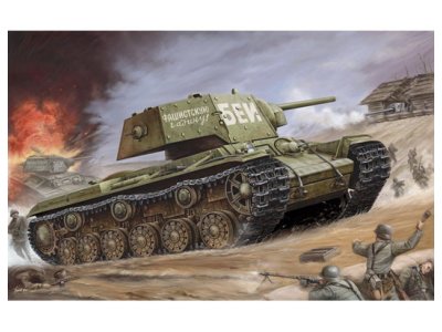 1:35 Trumpeter 00357 KV-1 s Ekranami WWII - Sovjet Zware Tank - Tru00357 1 - TRU00357