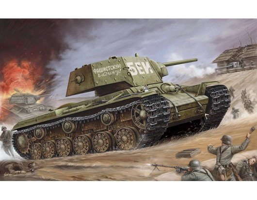 1:35 Trumpeter 00357 KV-1 s Ekranami WWII - Sovjet Zware Tank - Tru00357 1 - TRU00357