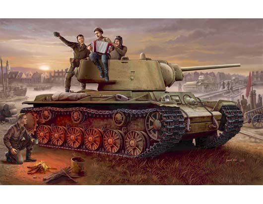 1:35 Trumpeter 00360 KV-1 Model 1942 Lightweight Cast WWII - Sovjet Zware Tank - Tru00360 1 - TRU00360