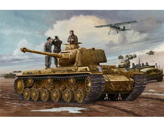 1:35 Trumpeter 00366 Pz.Kpfw. KV-1 756(r) WWII - Duitse Zware Tank - Tru00366 1 - TRU00366