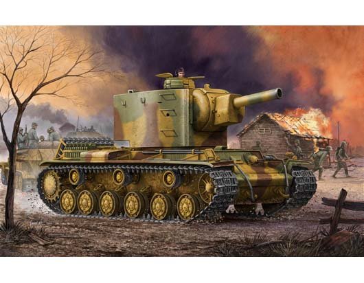 1:35 Trumpeter 00367 Pz.Kpfw. KV-2 754(r) WWII - Duitse Zware Tank - Tru00367 1 - TRU00367