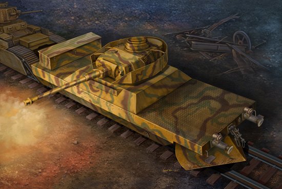 1:35 Trumpeter 00368 Panzerj&auml;gerwagen Vol. 1 WWII - Duitse Pantsertreinwagon - Tru00368 1 - TRU00368